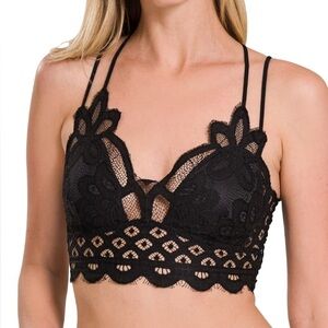 The “Rosette Bralette” Lace Crochet | Various Colors